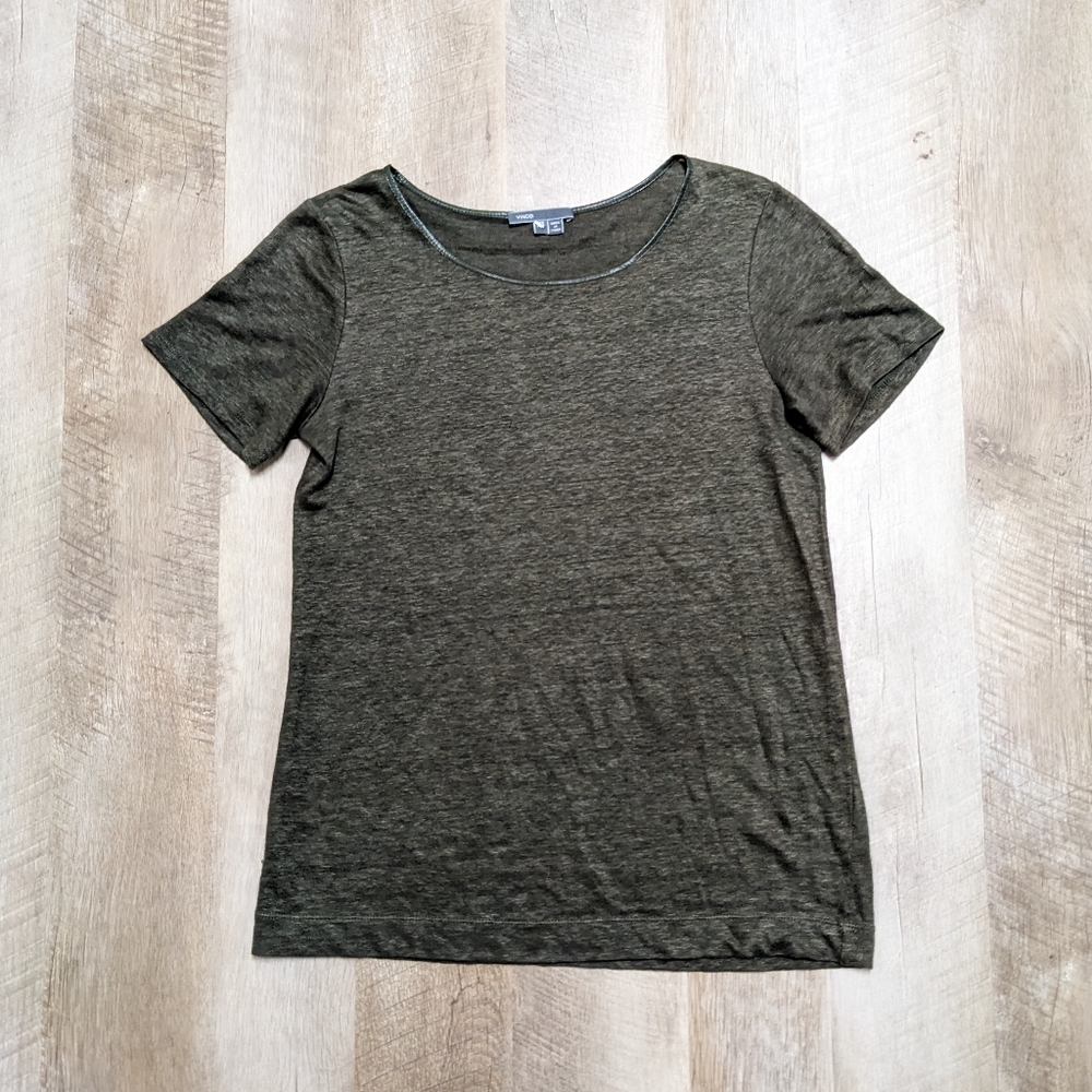 Vince. Dark Olive Green T Shirt Size XS